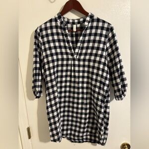 Flamingo Urban Checkered Tunic/Dress | black & white | size medium